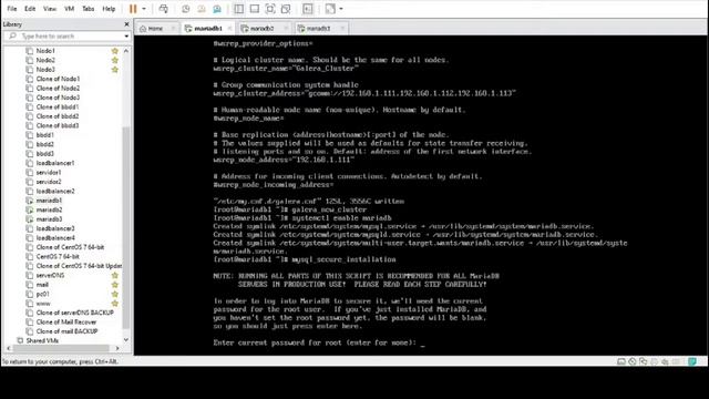 Configuración Cluster de Base de Datos - 3 MariaDB - High Availability ?