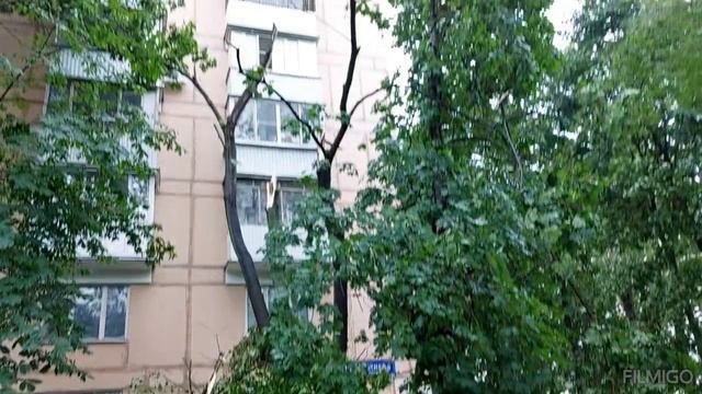 Мега Ливень и ураган с грозой в Москве! Вот что натворил!! 20.06.24