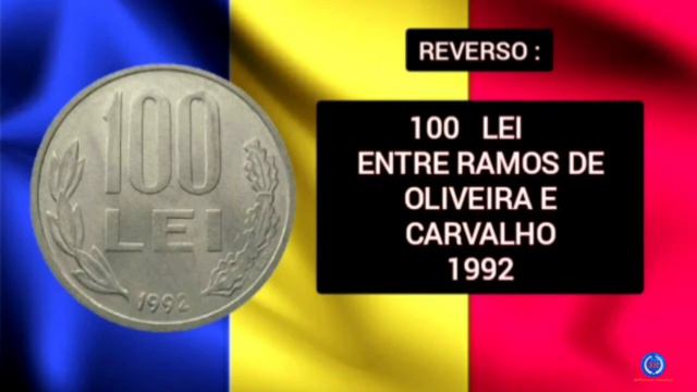 MOEDA DA ROMÊNIA 🇷🇴 1992 - 100 LEI (MIHAI VITEAZUL)  ROMANIAN COIN