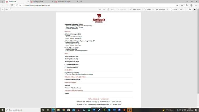 AGE OF SIGMAR  HOW TO PLAY FLESH EATER COURTS IN 3RD EDITION?