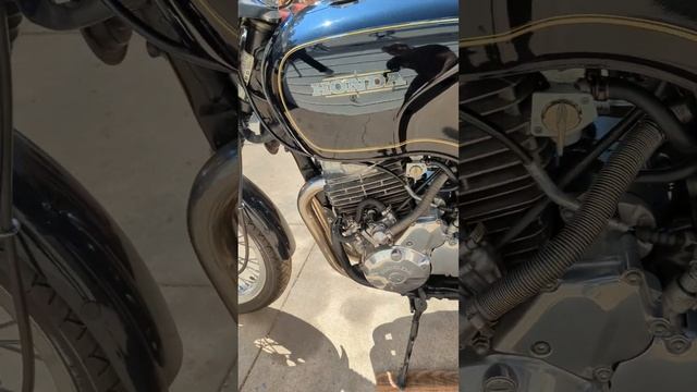 rare 1989 Honda GB 500 - cold start