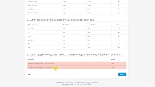 Opencart 4.0 Hosting için kurulum nasıl yapılır?
