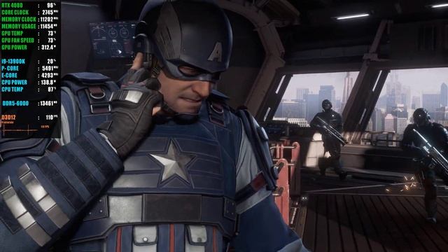Marvels Avengers Definitive Edition : RTX 4080 16GB  4K Maximum Settings  Ultra Texture Pack 