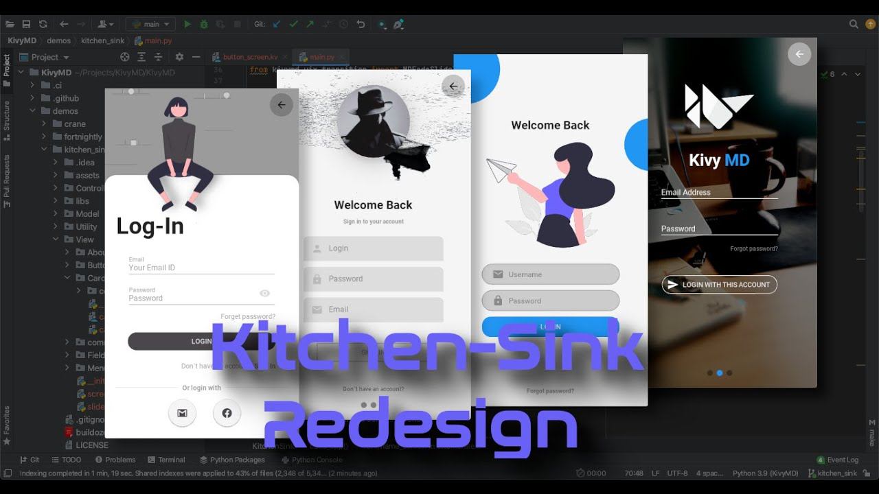 KivyMD. Kitchen-Sink (redesign)