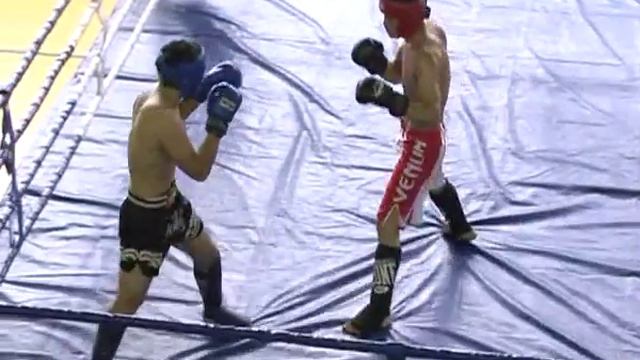 Спорт. Кикбоксинг. Азамат Кудайбердиев-Дуйшебай уулу Ч. Чемпионат Кыргызстана 2015 г.