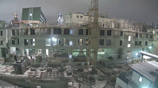 Таймлапс Басманный 5. Октябрь 2016. Камера 2