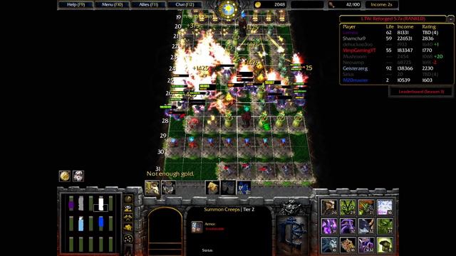 Warcraft 3 Champions Tournament | GAME 4 of 5 | LINE TOWER WARS