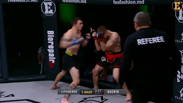 Stepan Litvinenko vs Sergiu Bagrin  EAGLES FC DANGER ZONE  Featherweight bout