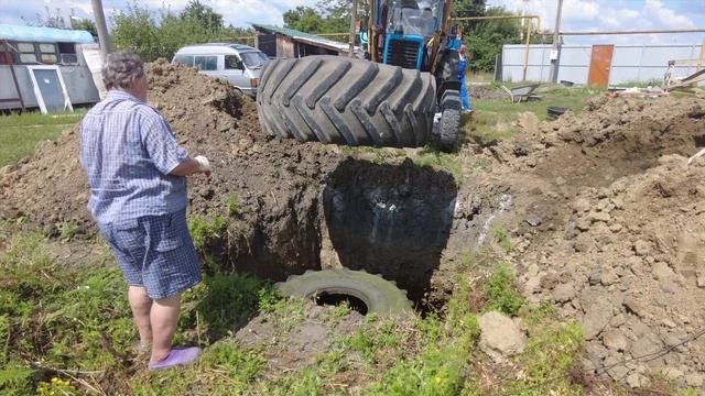Септик за копейки сделали за 1 день