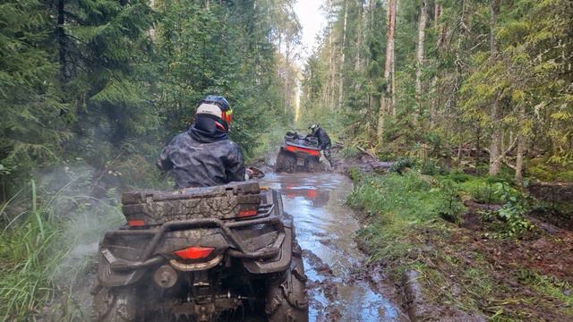 Покатушки на квадроциклах Ропша-оз.Чёрное-р.Чёрная-Рлпша