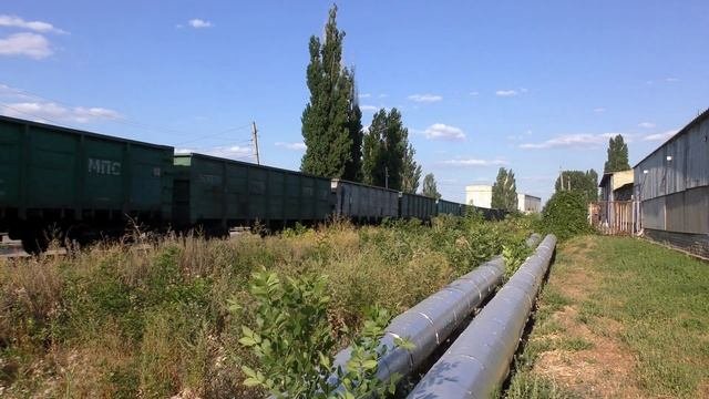 ?Блаженный звук напрягшегося дизеля тепловоза-ветерана  Great sound of diesel engine of 2TE116