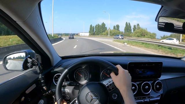 2019 Mercedes C-Class Estate POV Test Drive: C200d MT with 160 PS / 158 HP