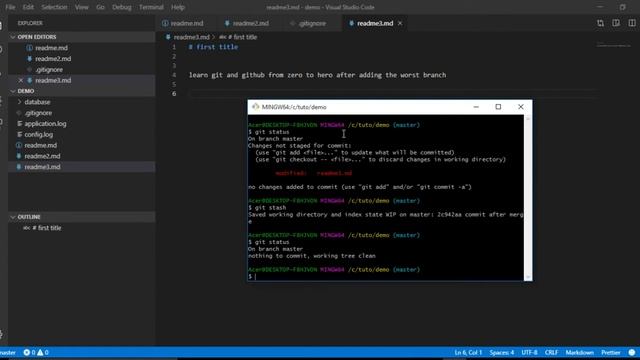 Git Tutorial | Stash | Part 16 #GIT