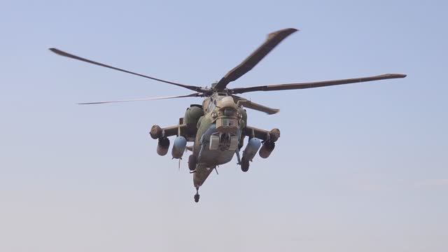 успешно нанесли удар по подразделениям ВСУ экипажи вертолетов Ми-28нм армейской авиации ВКС