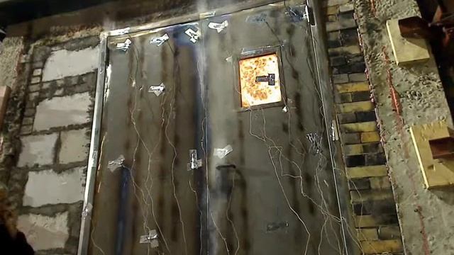 Испытания дверей на огнестойкость 1