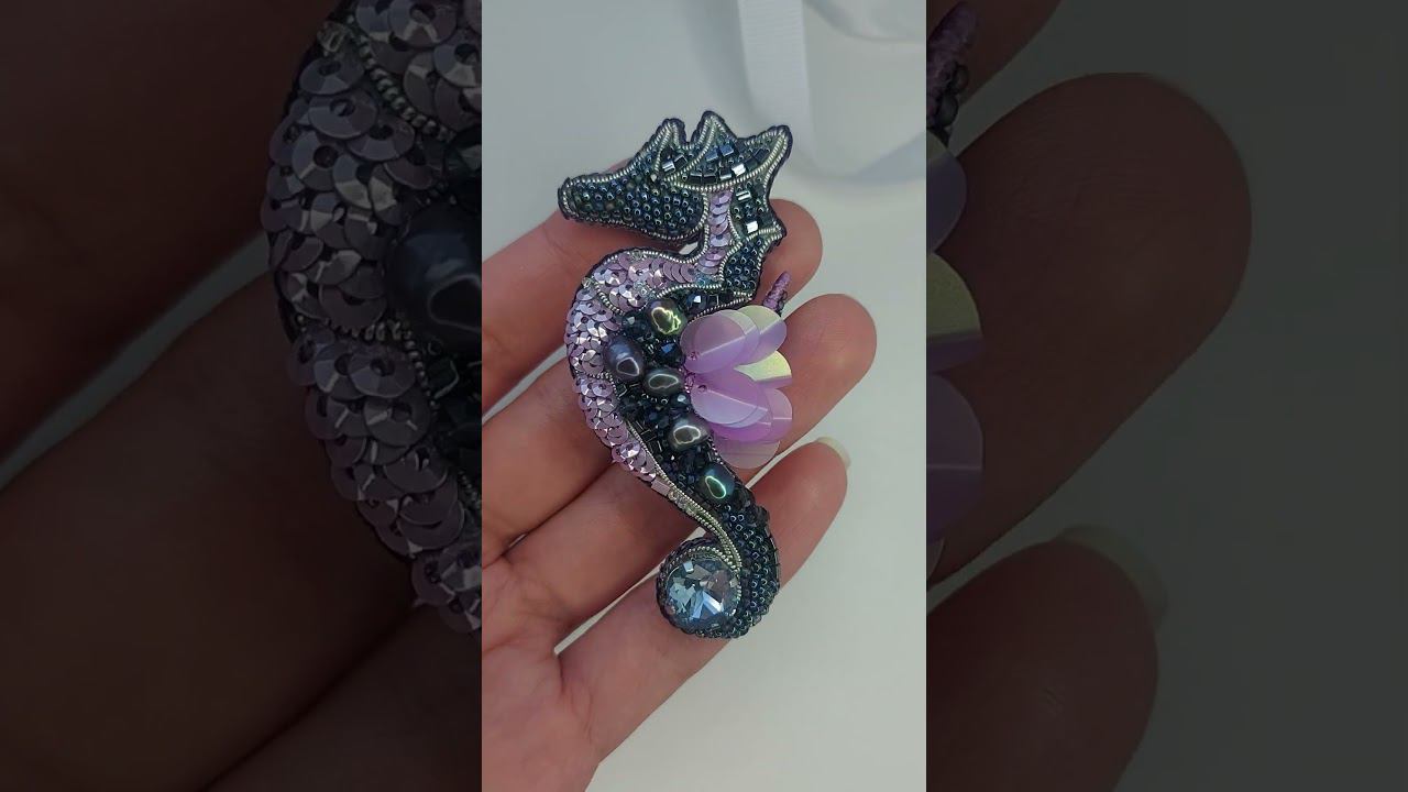 #морскойконь #бисер #брошьизбисера #брошь#brooch #brooches #diy #бисероплетение