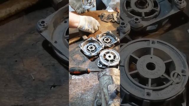 ✔️ Как снять железо из алюминиевых подшипниковых щитов от электродвигателей