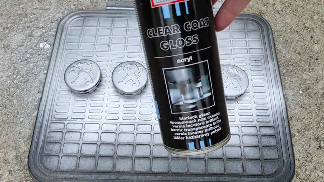 DIY | Painting Damaged Wheel Center Caps With Dupli-Color Wheel Paint / Coating | Peugeot 407 Coupe