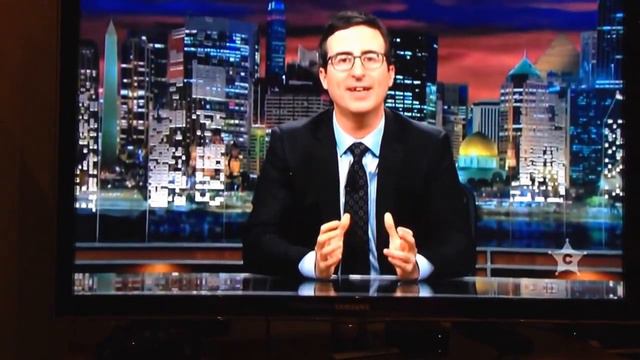 John Oliver's Last Week Tonight on Monday 12 May 2014 How media reports the climate change "debate"