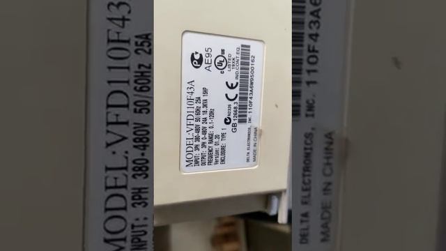 DELTA VFD F  FAULT " SMPS " REPAIRED