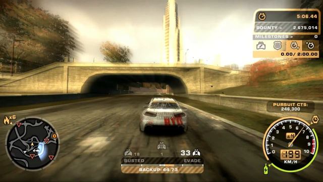 NFSMW : Final Pursuit using Mitsubishi EVOLUTION X