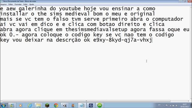 Como Istallar  o The Sims Medieval
