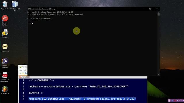 How to fix java not found error while installing Netbeans