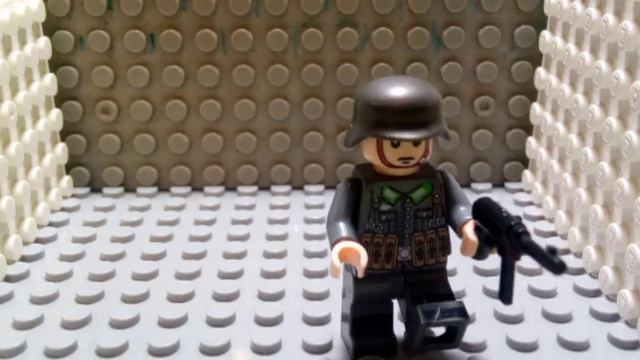 Лего анимация с новой фигуркой немецкого солдатика