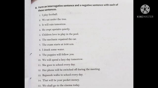 Class 6, Grammar Chapter 9&10 The Simple and the Continuous Tenses (Explanation & Exercises)