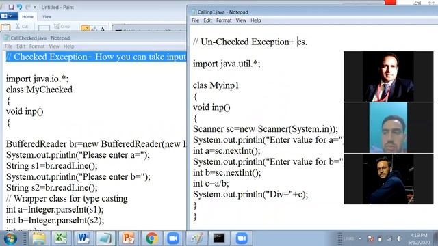 Difference between Checked and Unchecked Exception in Java with code.