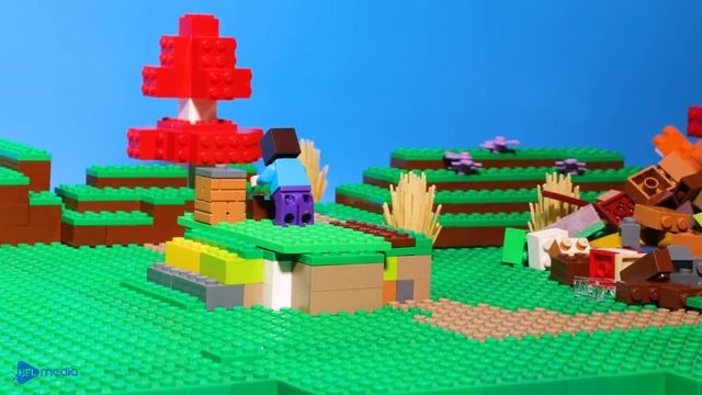How To Make The Best Defense Underwater Prison - LEGO Minecraft Animation - Stop Motion