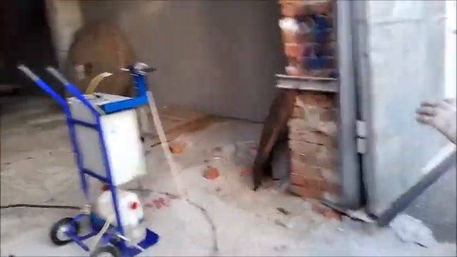 Газодинамическая установка для очистки поверхностей.