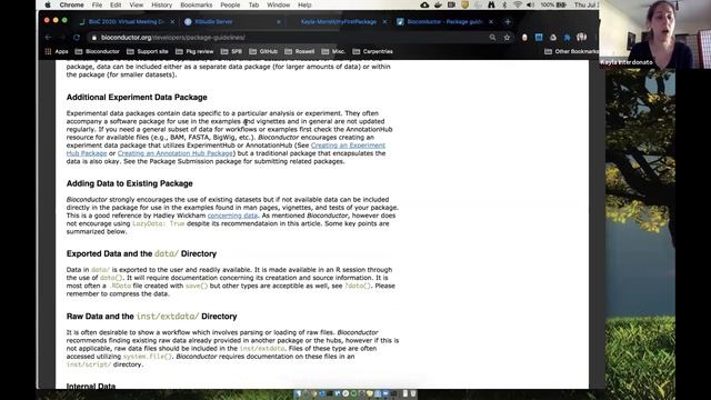 Kayla Interdonato, Workshop 500: Material on how to create and submit a package to Bioconductor