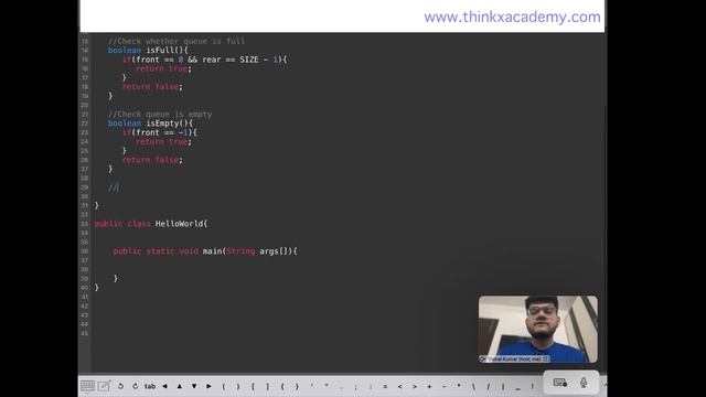 [5.1] Queues Implementation in Java using Array