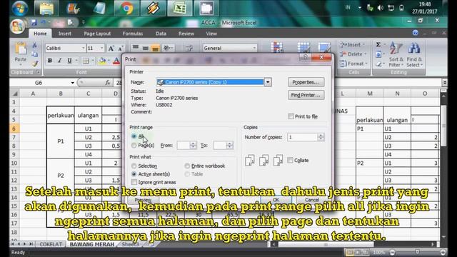 Cara ngeprint di Microsoft Excel 2007