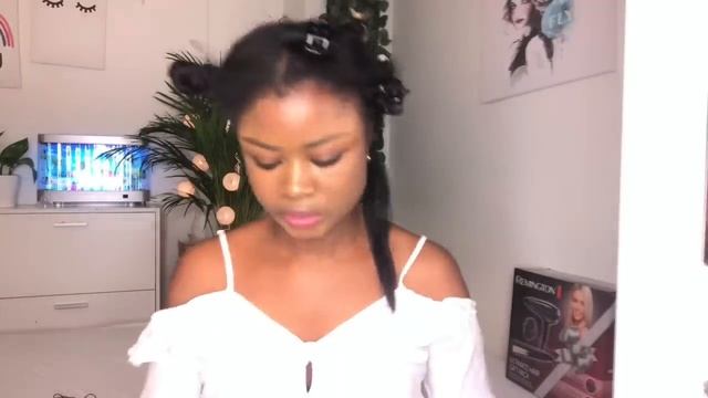 How to sleek press/ flat iron type 4 hair. /  blow dry and straighten natural hair