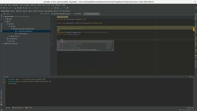 Apache Kafka, CDI and WildFly Swarm