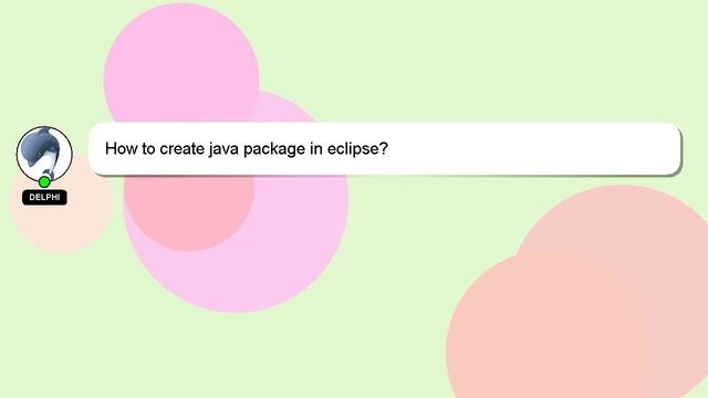 How to create java package in eclipse?