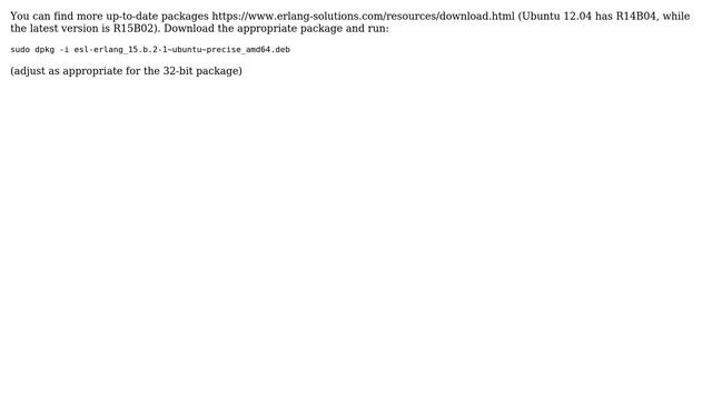 Ubuntu: How to install erlang in Ubuntu 12.04? (5 Solutions!!)