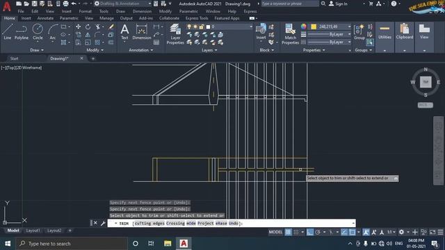 Earthen Bund Drawing in AutoCAD