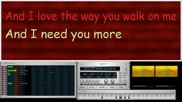 U2 - Spanish Eyes  [1987] - Rppmf/Video Kar (VanBasco Player + COOLSOFT VirtualMIDISynth)