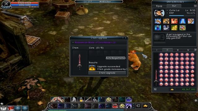 Cabal (US) Upgrading RedOsmium Blade to +15 42%cd
