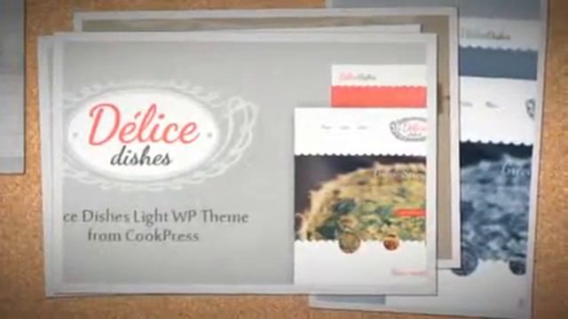 Delice Dishes Light WP Cook Theme • by CookPress + Download