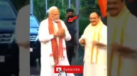 PM Modi Arrives For BJB Parliamentary Board meeting At Party HQ In Delhi🔥 #Short #PMModi #party