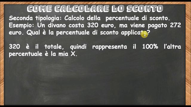 Come calcolare lo sconto