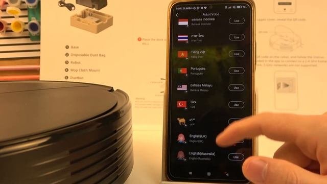 How To Change Robot Voice Volume and Language on ROBOROCK Q7 Max Robot Vacuum Cleaner - Video Guid
