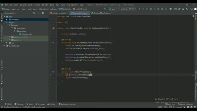 WebView Android Studio Tutorial ApplicationTutorial
