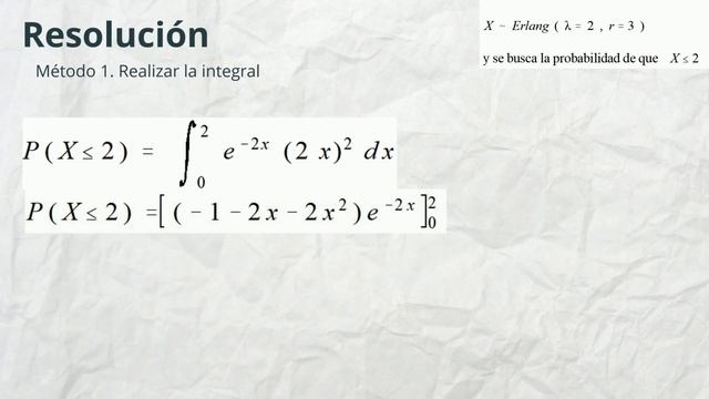 Distribución Erlang. Parte 2