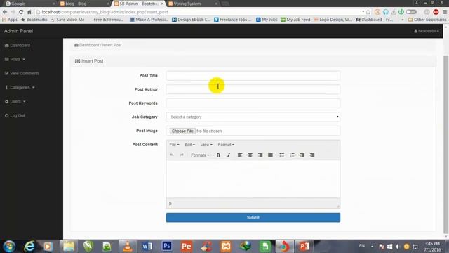 A Dynamic Blog&Voting System In php&mysqli With Bootstrap-Introduction
