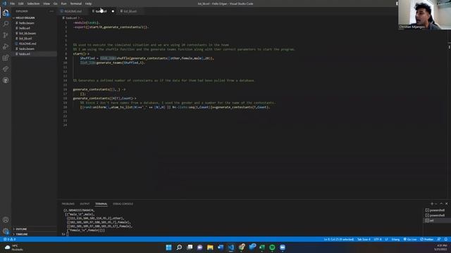 First program in Erlang